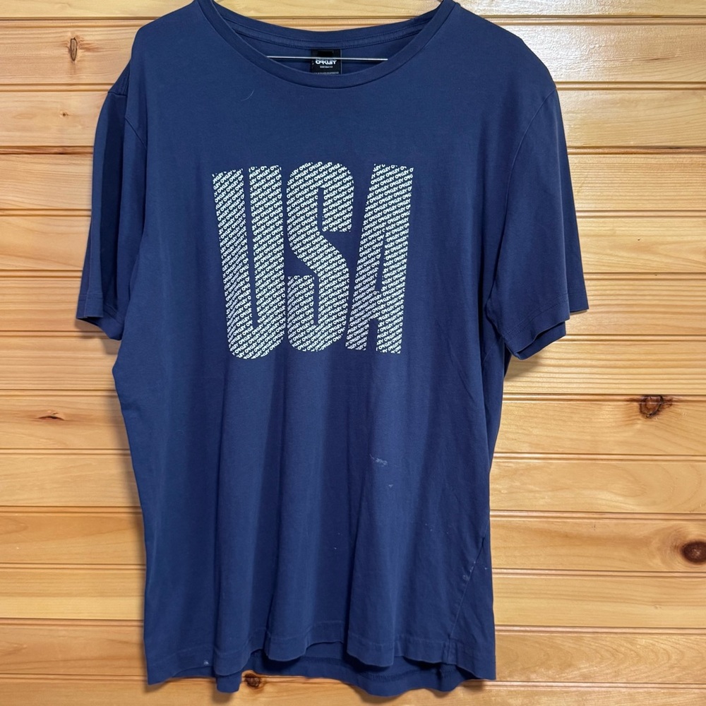 Oakley Custom Fit USA Blue Mens Large